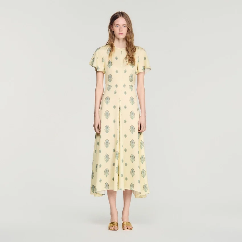 Paisley print midi dress Paisley print midi dress