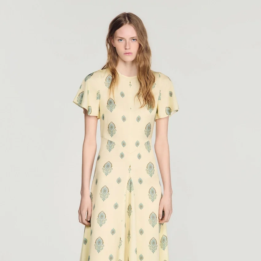 Paisley print midi dress Paisley print midi dress