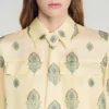 Paisley print top with removable tie