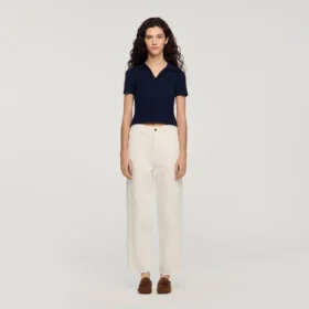 Pearl polo collar