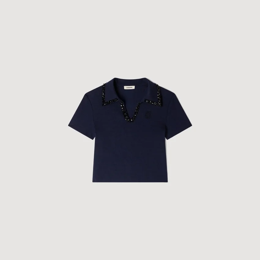 Pearl polo collar Pearl polo collar