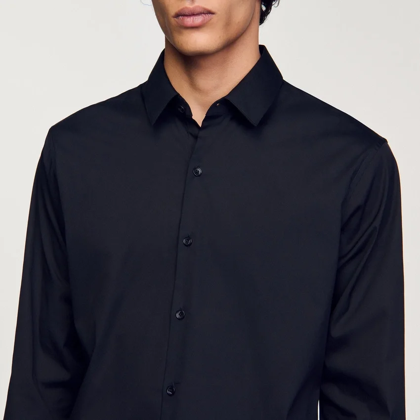 Fitted stretch cotton shirt Fitted stretch cotton shirt