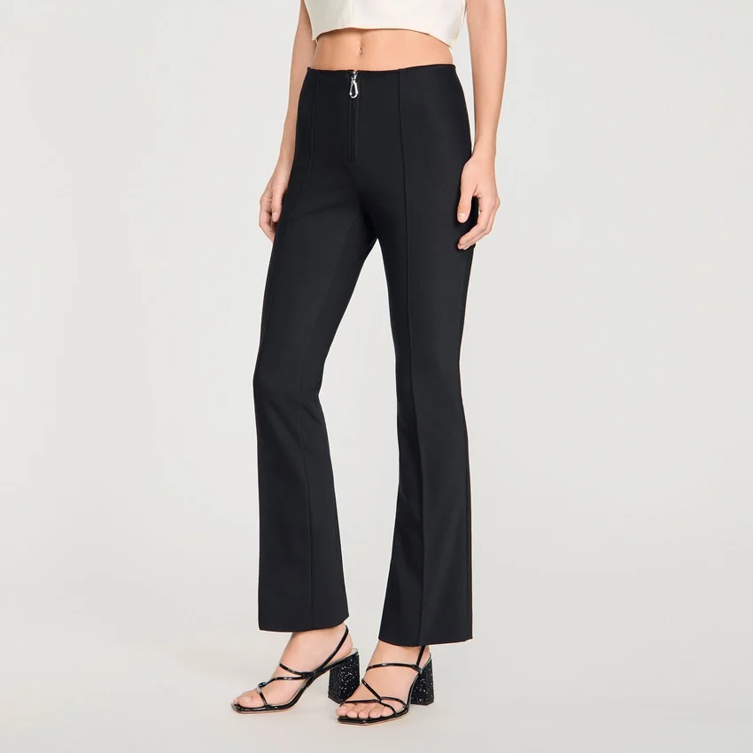 Pleat and zip trousers Pleat and zip trousers
