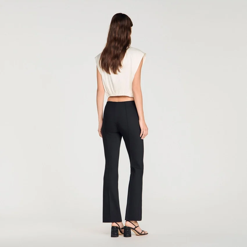 Pleat and zip trousers Pleat and zip trousers