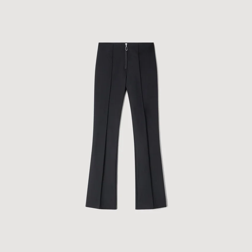 Pleat and zip trousers Pleat and zip trousers
