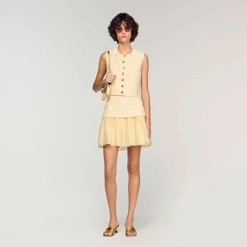 Pleated crop top Pleated crop top