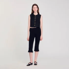 Pleated crop top