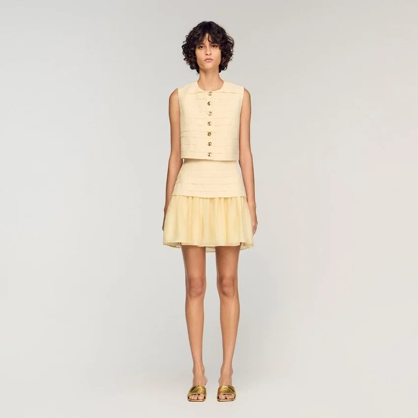 Pleated crop top Pleated crop top
