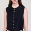 Pleated crop top