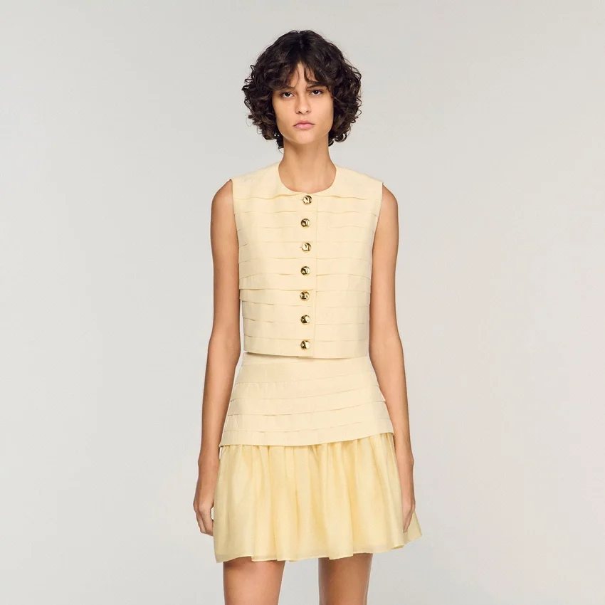 Pleated crop top Pleated crop top