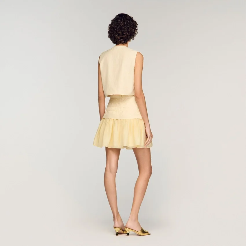 Pleated crop top Pleated crop top