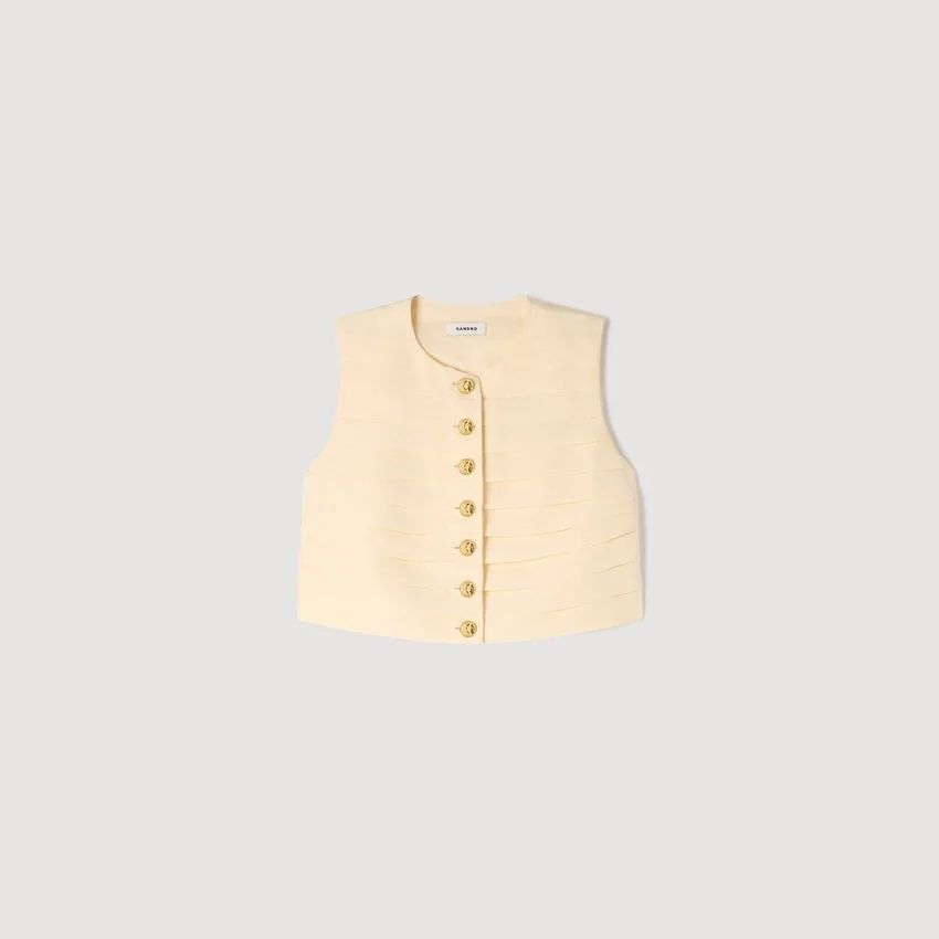 Pleated crop top Pleated crop top