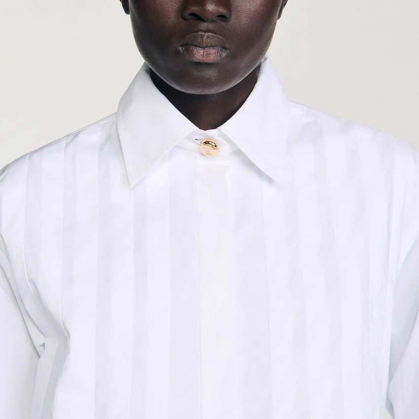 Pleated cropped shirt Pleated cropped shirt