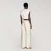 Pleated satin crop top Pleated satin crop top