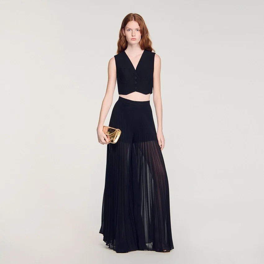 Pleated wide-leg trousers Pleated wide-leg trousers