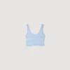 Pointelle knit crop top Pointelle knit crop top