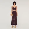 Pointelle knit maxi skirt Pointelle knit maxi skirt