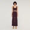 Pointelle knit maxi skirt Pointelle knit maxi skirt