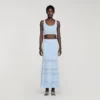 Pointelle knit maxi skirt Pointelle knit maxi skirt