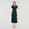 Pointelle knit midi dress Pointelle knit midi dress
