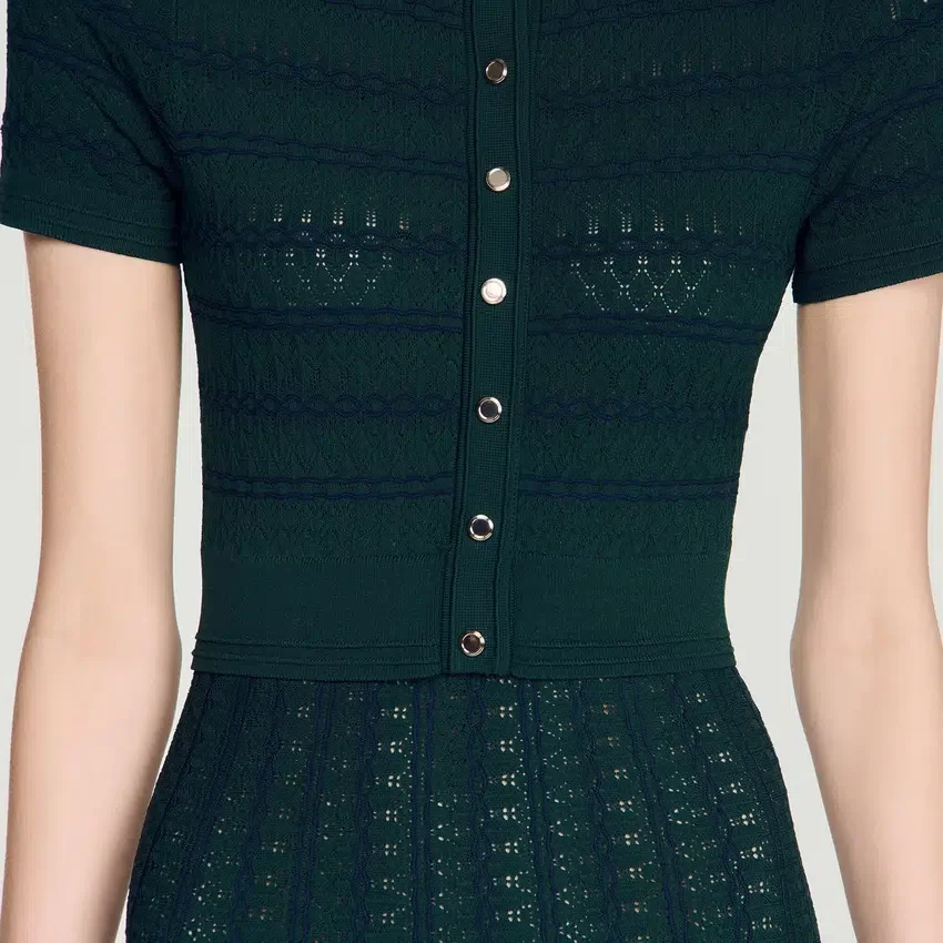Pointelle knit midi dress Pointelle knit midi dress