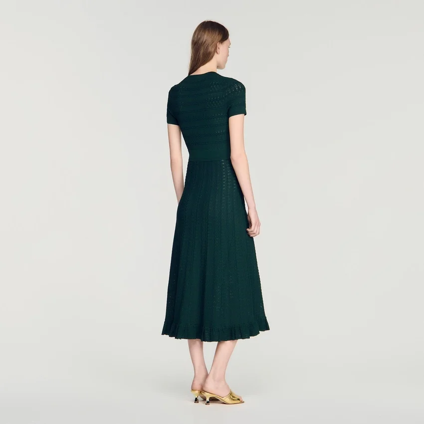 Pointelle knit midi dress Pointelle knit midi dress
