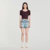 Pointelle knit top Pointelle knit top