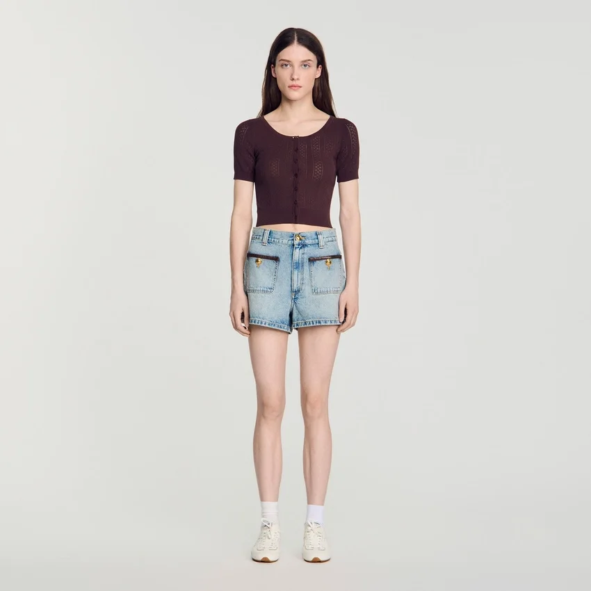 Pointelle knit top Pointelle knit top