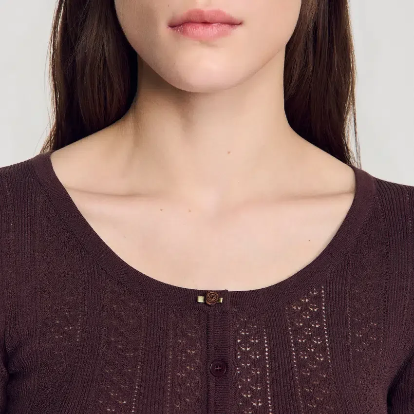 Pointelle knit top Pointelle knit top