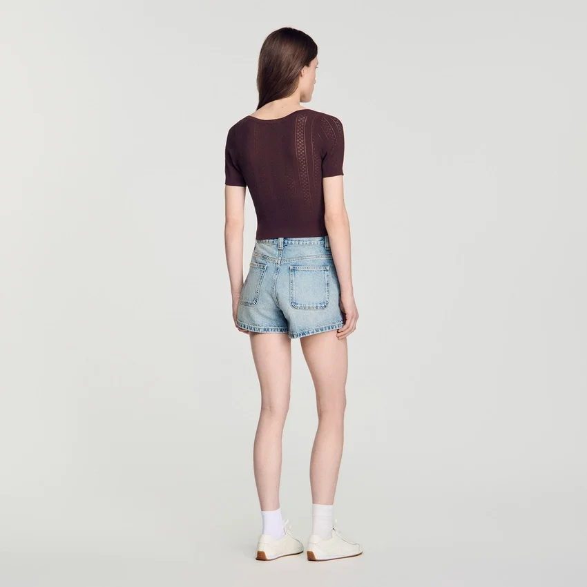 Pointelle knit top Pointelle knit top