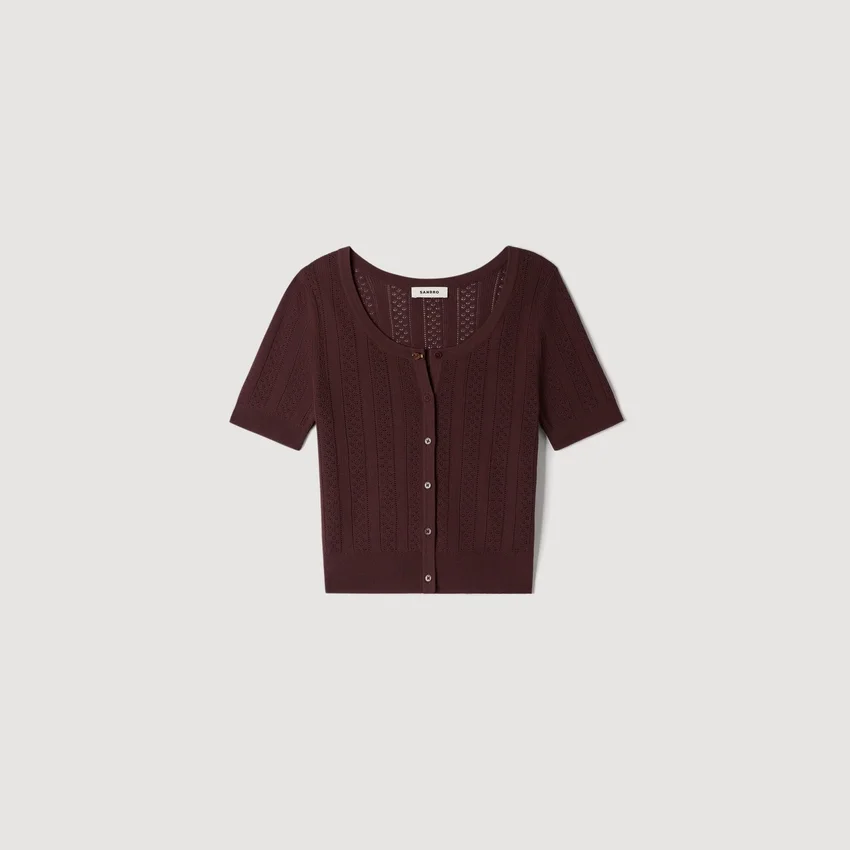 Pointelle knit top Pointelle knit top