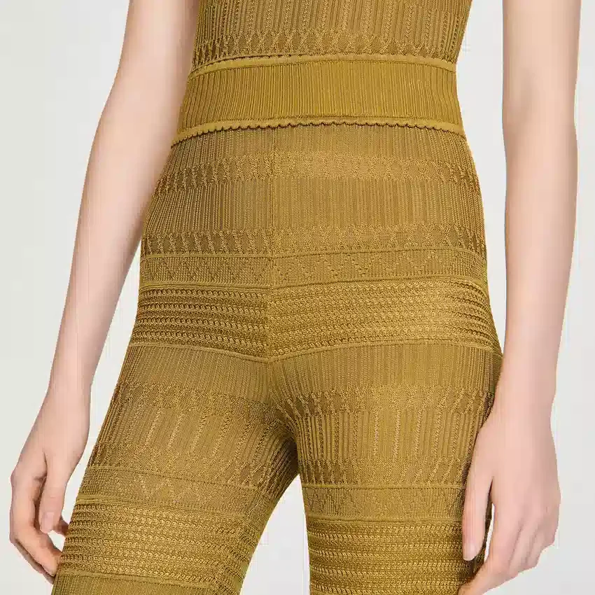 Pointelle knit trousers Pointelle knit trousers