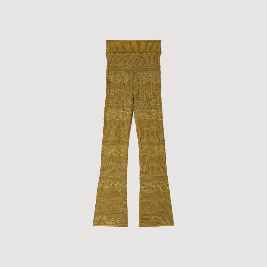 Pointelle knit trousers Pointelle knit trousers