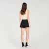 Press-stud flared shorts Press-stud flared shorts