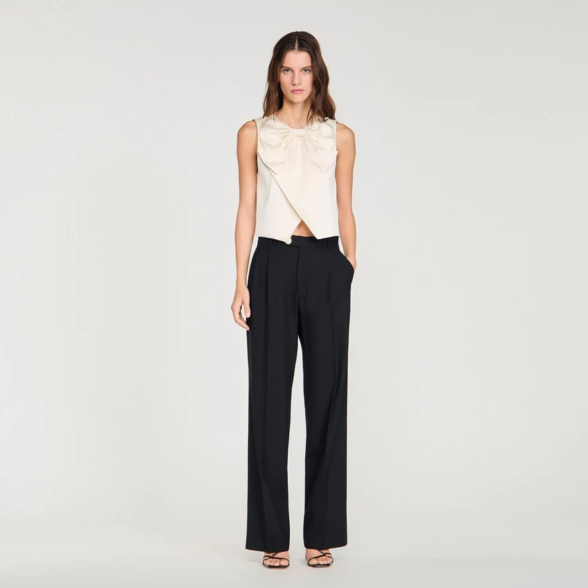 Pressed-crease suit trousers Pressed-crease suit trousers
