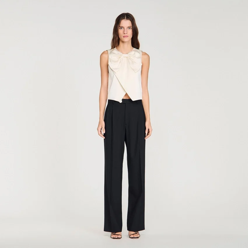 Pressed-crease suit trousers Pressed-crease suit trousers