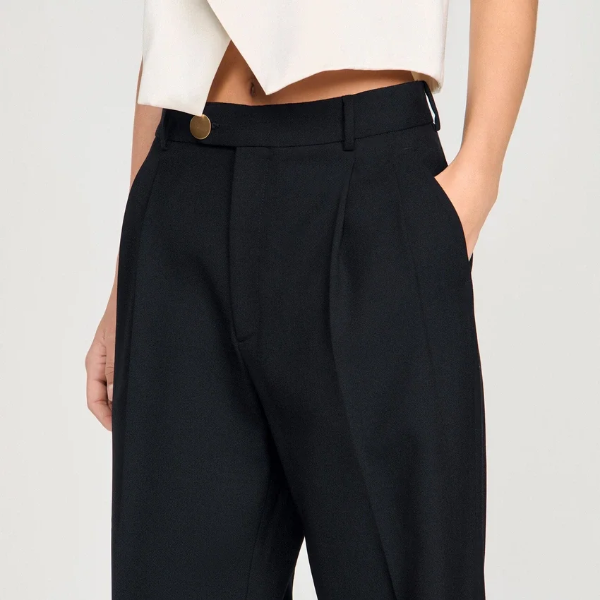 Pressed-crease suit trousers Pressed-crease suit trousers