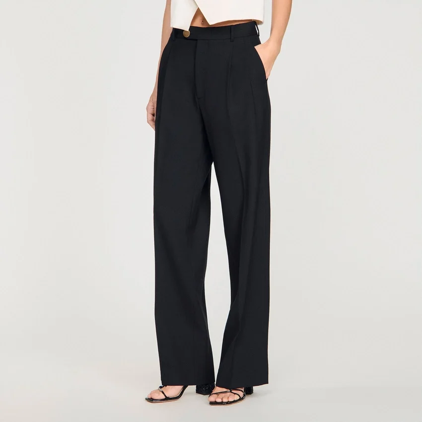 Pressed-crease suit trousers Pressed-crease suit trousers
