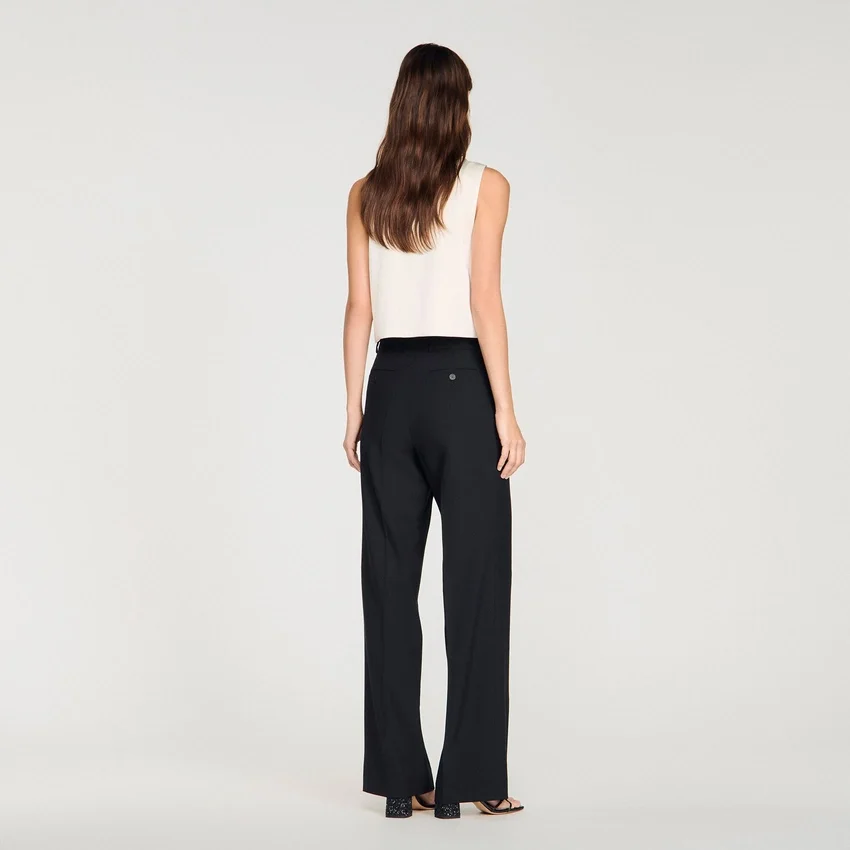 Pressed-crease suit trousers Pressed-crease suit trousers