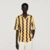 Printed linen shirt