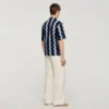 Printed linen shirt