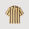 Printed linen shirt