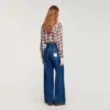 Raw straight patch pocket jeans