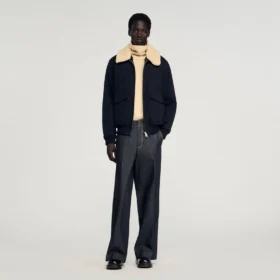 Removable collar aviator jacket Removable collar aviator jacket