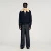 Removable collar aviator jacket Removable collar aviator jacket