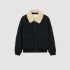 Removable collar aviator jacket Removable collar aviator jacket