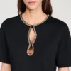 Rhinestone cropped T-shirt Rhinestone cropped T-shirt