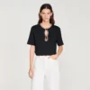 Rhinestone cropped T-shirt Rhinestone cropped T-shirt