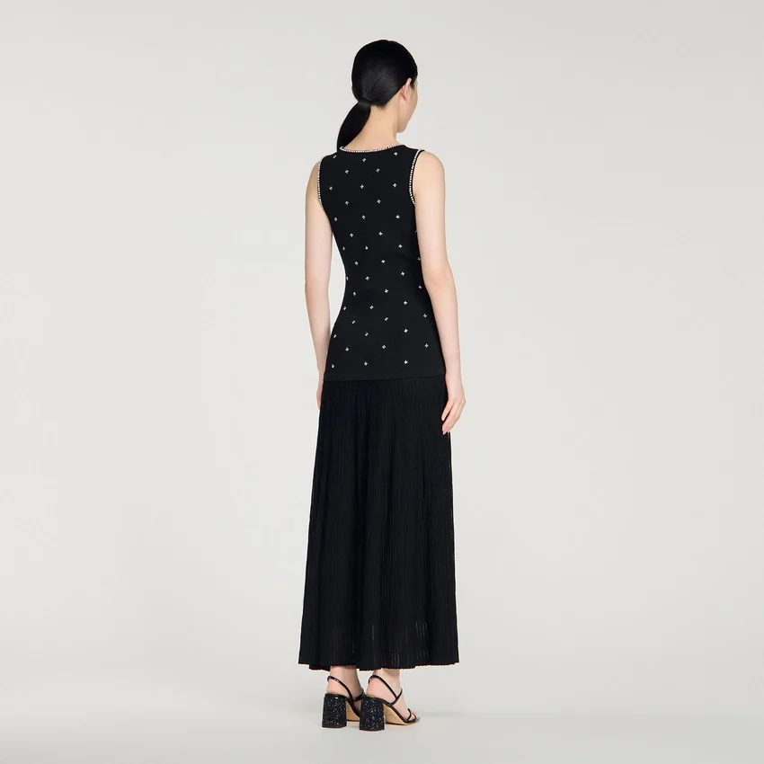 Rhinestone flower print maxi dress Rhinestone flower print maxi dress