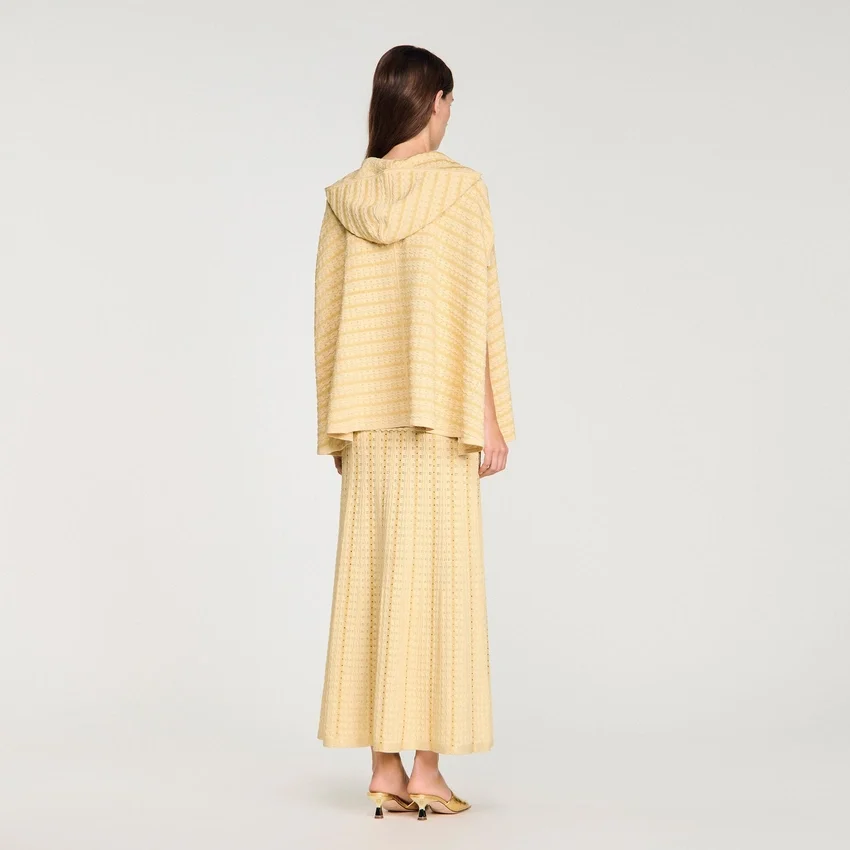 Rhinestone knit cape Rhinestone knit cape